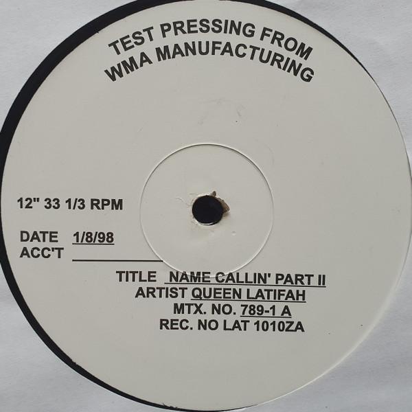 

12inch Record QUEEN LATIFAH Name Callin Part II 7891 Not On Label 1998 UK Rap HipHopRB Used
