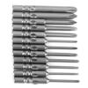 12Pcs Cross Bit Magnetic Screwdriver Accessories Electric Drill Manual Tightening Tool 4mm