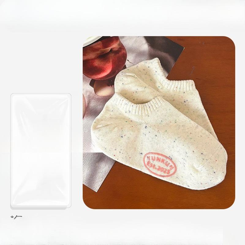 Women's New Summer Idea Yarn Solid Color Anti Stripping Invisible Breathable Boat Socks
