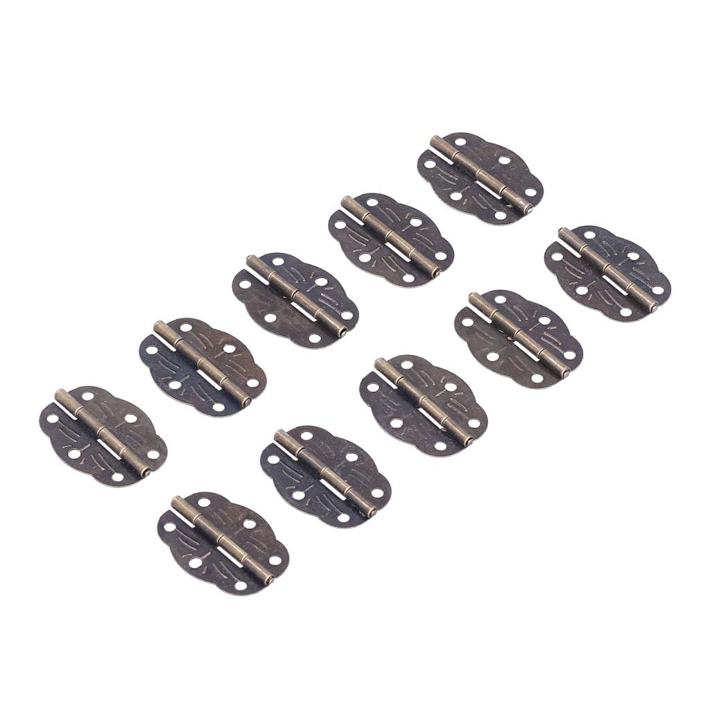 100PCS Box Hinges Mini Portable Corrosion Resistance Durable Iron Sheet Wooden Box Hinge
