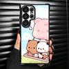 Bubu Dudu Cartoon Cute Plating Phone Case For Samsung Galaxy S24 S25 FE S26 Edge S23 Ultra S22 S21 Plus S20 Anti-Fall Airabag Co