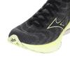 Mizuno Wave Neo Wind Running Shoes, Men's, Lightweight, for Jogging, Marathons, Sports, and Training, Black/Yellow/White, Size 29.0 Cm, 2E