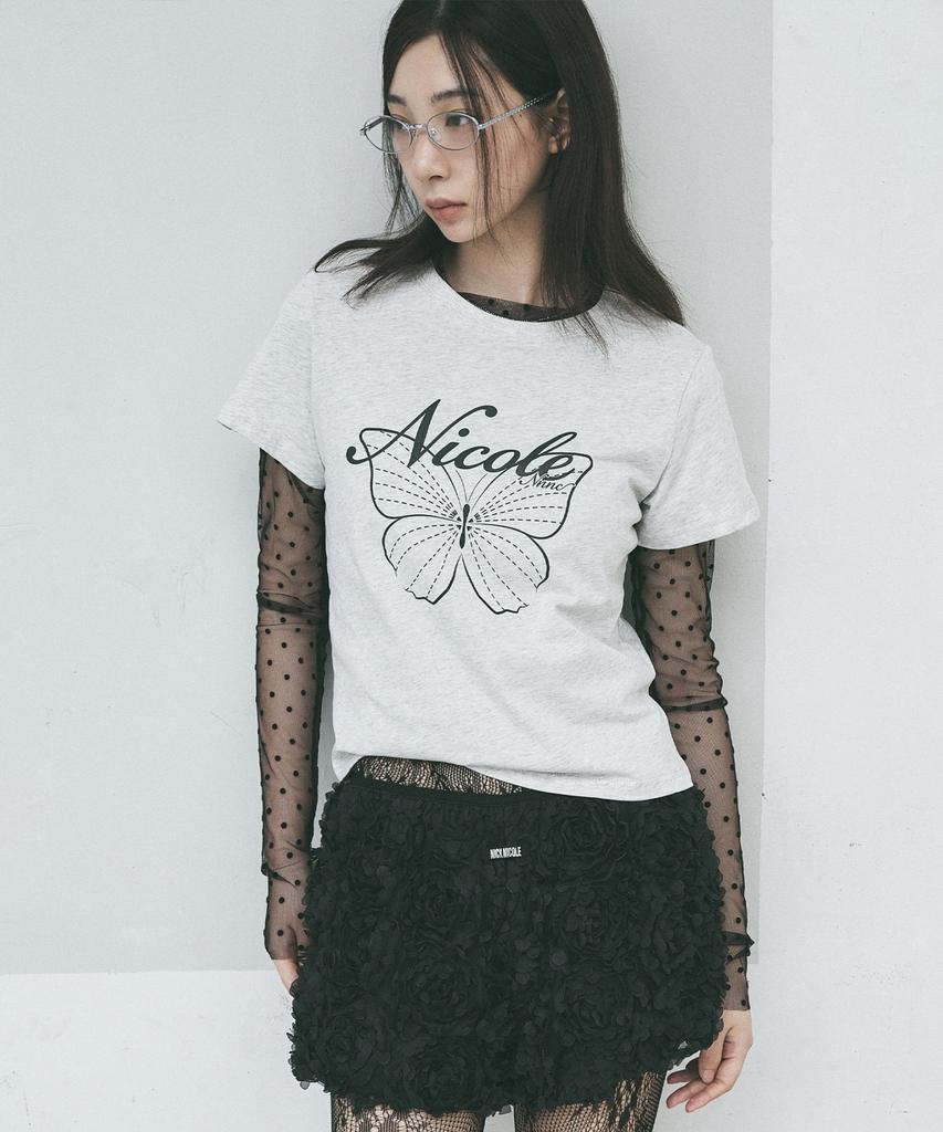 Nigaennikol Nicole Label See-Through Dots Tops_Black