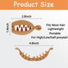 Banana Clips for Hair, Small Clips for Women, Small Banana Clip for Fine Hair, Hair Bun Holder, 4PCS Matte Banana Clips in White Black Brown Khak