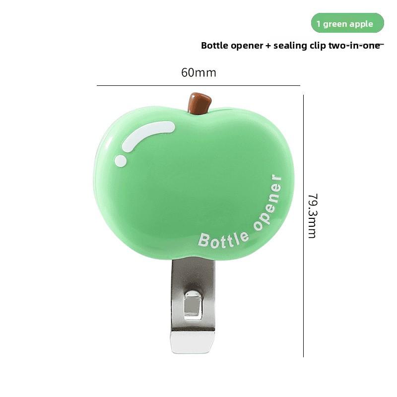 Magnetic Apple-shaped Bottle Opener, Multi-functional Beer Bottle Lifter, Household Bottle Opener, Wine Opener, Bottle Screwdriver