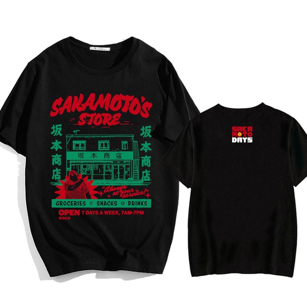 Sakamoto Days Manga Graphic Tshirts Short Sleeve Loose Cotton T-shirt Streetwear Unisex Casual O-neck Men/Women T Shirt Tops