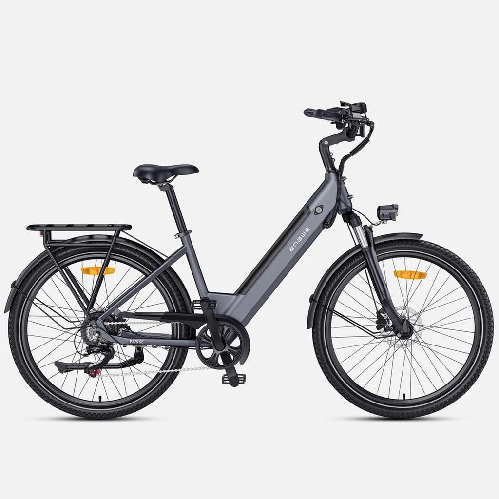 Electric Bicycle Engwe P275 SE 27.5" 250W Motor 36V 13AH 7 Speed Front And Rear Disc Brake Top Speed 25Km/h LCD Display Grey