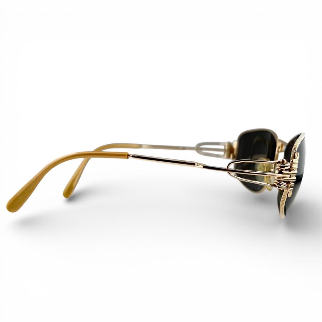 Great JEAN-PAUL GAULTIER sunglasses Spring temples gold Women 56-6103 Used