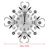Iron European Style FlowerShaped Wallmounted Clock Hanging Wall Clock