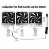 1Pcs Adjustable Angle Aquarium Chiller Fan Fish Tank Fan  for Fish Tank Fishbowl Aquatic Pet Cooling