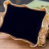 Elegant European Rose Engraved Metal Jewelry Box For Rings Necklaces Earrings With Soft Lining