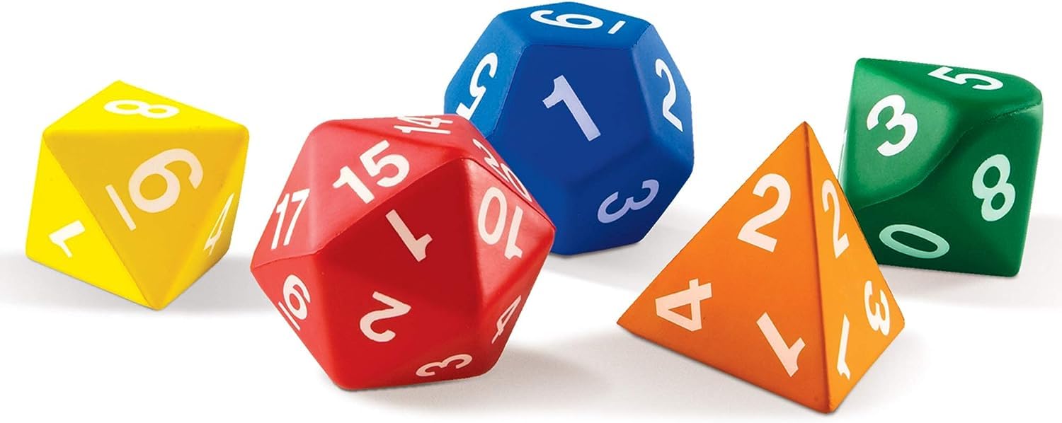 

Learning Resources Jumbo Soft Polyhedral Dice LER7694