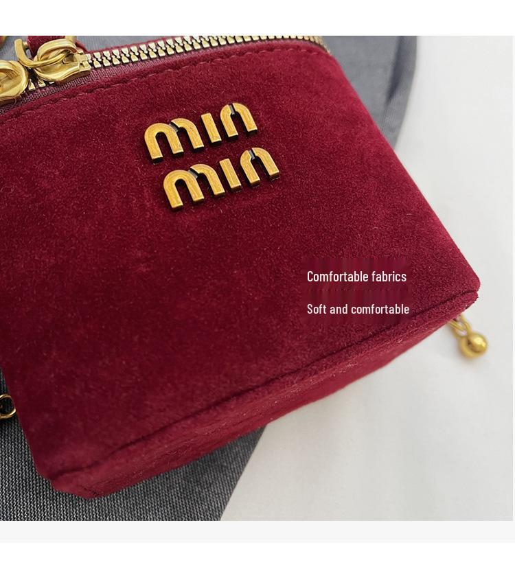 Winter 2024 Retro Frosted Mini Box Bag - Trendy Crossbody Coin Purse