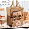 Large-capacity Students Tutorial Bag Six-Layer Handbag Stationery Storage Bag  School Office