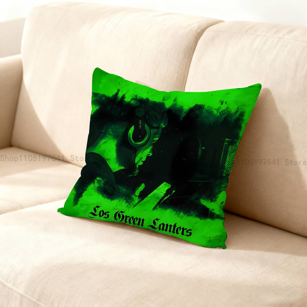 JJC Reyes Los Green Lanters Anime Celebrity Merchandise AllMatch Printed Pillow Case Sofa Car Office Room Decoration Protector
