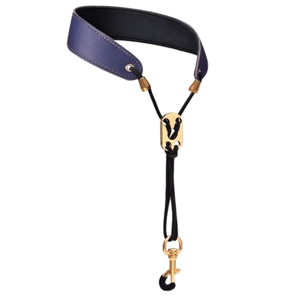 Leather Saxophone Lanyard Neck Protection Neck Sax Shoulder Strap  Soprano Tenor Alto Baritone