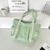 1 polka dot canvas bag women's niche sweet lace shoulder bag commuter large capacity tote bag