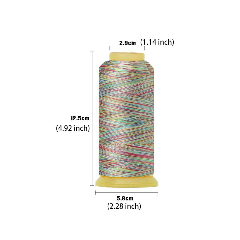 DIY Colorful Polyester 108D/2 Embroidery Thread for Machine Computerized Embroidery Thread 1pc
