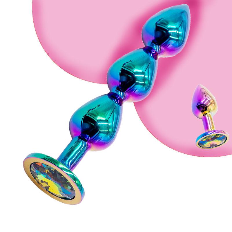 1pcs Metal Anal Plug  Gem Base Butt Plug Anal Massage Dilatancy Toys Adult Masturbation Sexual Wellness G-point Massage