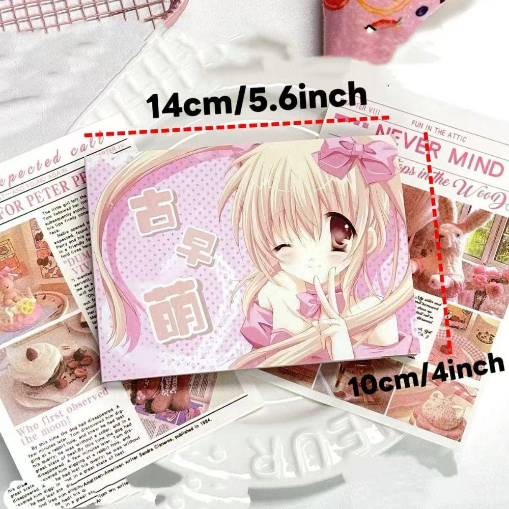 Anime Girl Art Sticker Book Pastel Colors Scrapbook Stickers Decorative Stickers Phone Case DIY
