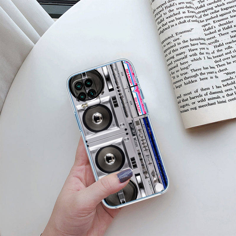 IR30 Vintage Boombox Tape Phone Case for Motorola Edge 20 30 S30 40 50 Fusion Lite Plus Pro Neo Ultra One Power Action Macro Hyper Vision Zoom