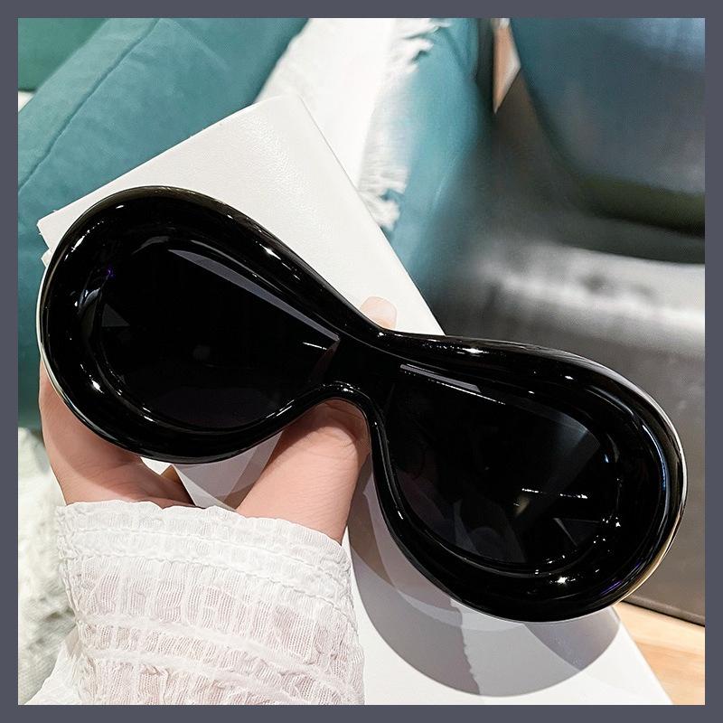 Funny Oval Sunglasses New In Oval Sunglasses For Men Women Quirky Personality Sun Glasses Candy Color Goggle Sun Glasses