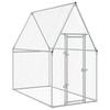 Chicken Coop Silver 200 x 100 x 190 cm Galvanized Steel