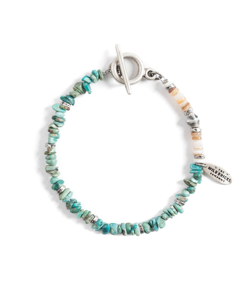 Wild Bricks W23 Gemstone Bracelet (Aqua)