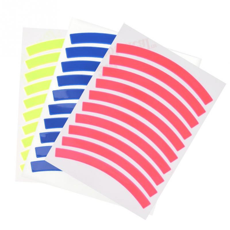 Vbestlife Reflective Bike Sticker Warning Safety Paster Rear Wheel Decorative Sticker Children Bike