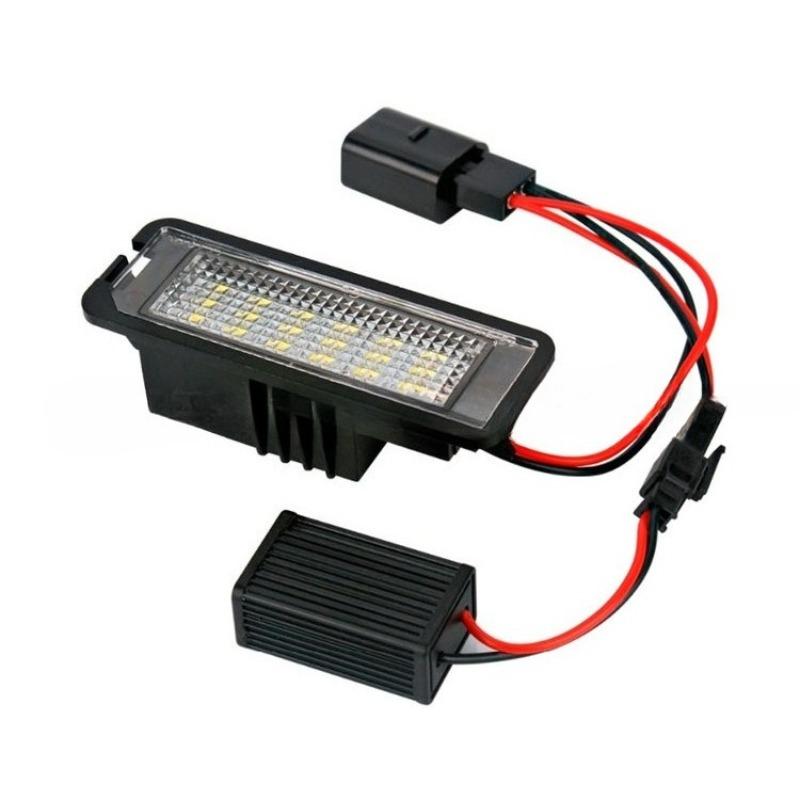 For VW Passat B6 CC Eos Golf 4 5 6 7 MK7 Polo Superb Lupo Scirocco Seat Leon Altea Ibiza LED License Number Plate Light Lamp