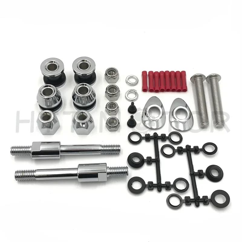 Motorcycle HardDrive Sissy Bar Docking Hardware Kit for 2002-2005 Harley Davidson Dyna FXD