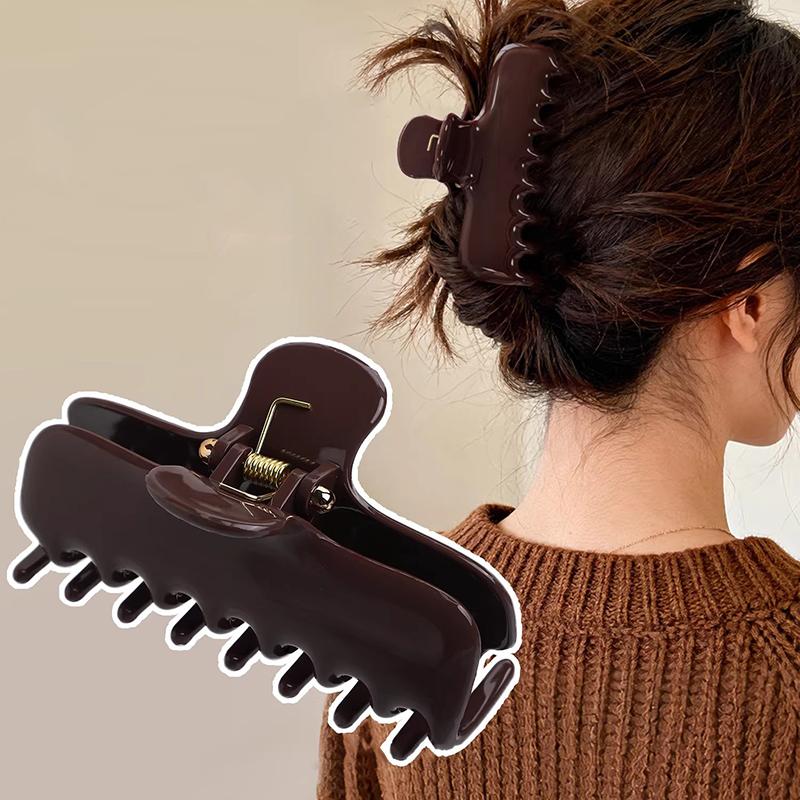 High-Quality Acetate Rectangular Hair Clip  New Style Large Size Thick Hair At The Back of The Head Elegant Shark Clip