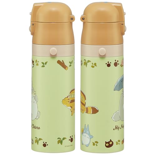 Skater Children's Stainless Steel Water Bottle Direct Drinking 470ml My Neighbor Totoro Cat Bus Sanrio Child-friendly Lightweight Type Cold Storage Wa
