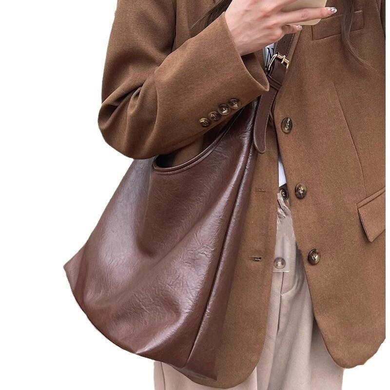 New Large Capacity Shoulder Bags Fashionable Handbags Casual Women's High Quality Large Capacity Portable Underarm Bag