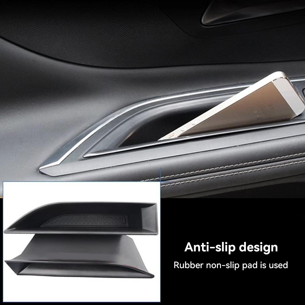 2 st Bil Dörrhandtag Armstöd Förvaringsorganisatör Låda Behållare Hållare Fack Biltillbehör För Peugeot 3008 3008GT 4008 5008 2016-2020