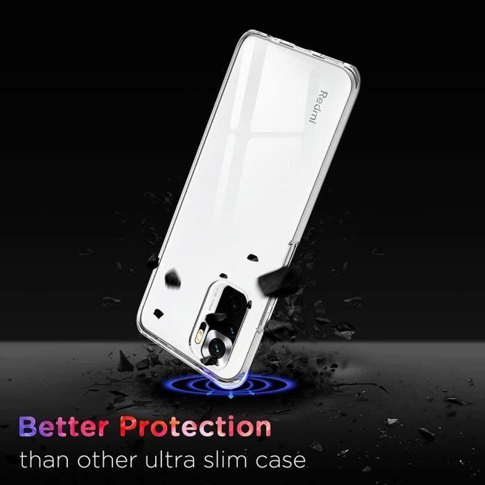 Coque - Xiaomi - Redmi Note 10 Pro - UltraSlim - Transparent - Film Verre Trempé