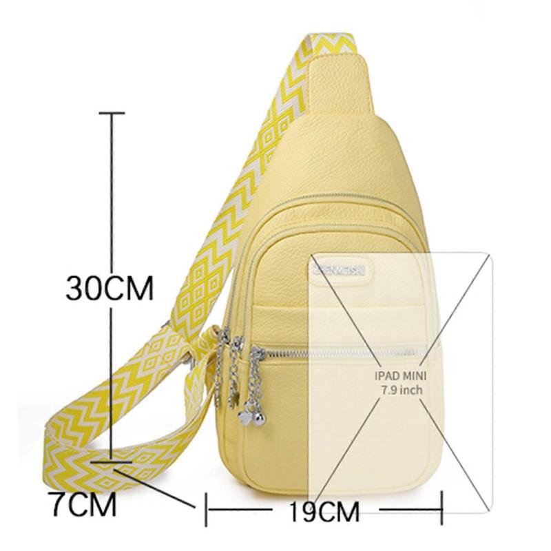 2024 Women Bag Can Be Linked With USB Data Cable Messenger Bag Casual Chest Bag Female Large Capacity Backpack