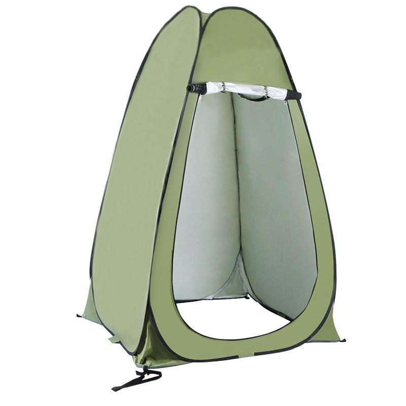 Automatic Pop-Up Camping Shower & Toilet Tent: Single Layer Steel Frame
