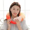 U Neckpillow Simulated Shrimp Poop Head Set Simulated Shrimp Plush Peeled Prawns Plush Toys  Girl