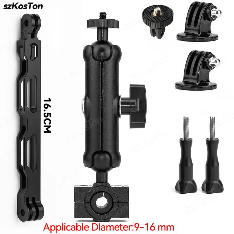 Motorcycle Bicycle Camera Holder Handlebar Mount Bike Bracket for GoPro 13 12 11 10 9 8 DJI Action 6 5 Pro NANO Insta360 X5 X4