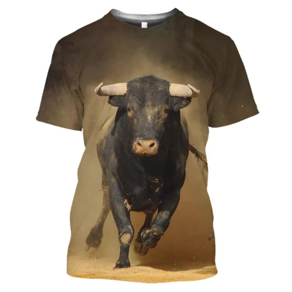 3D Print Spanish Bullfight T-Shirts Men Women Streetwear Summer Fashion Short Sleeve T Shirt Hip Pop O-Neck Kids Tees Clothing