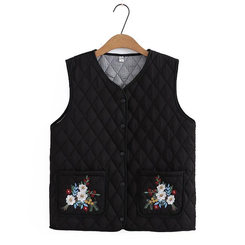 Damen Herbst- und Winterdesign Bequeme Warme Weste in Übergröße