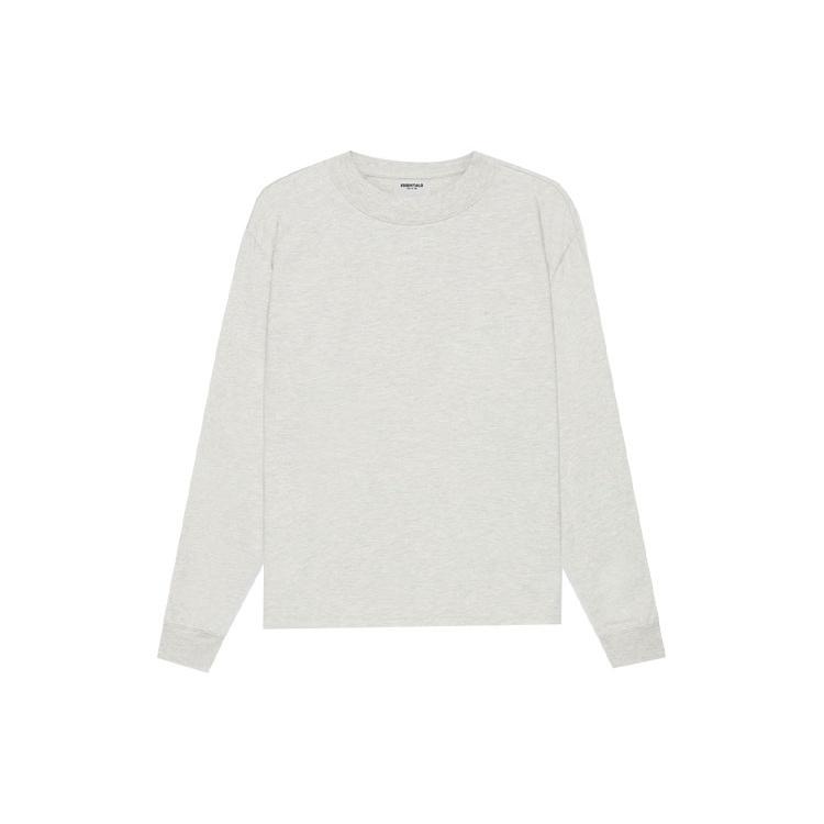 Fear of God Essentials SS21 Long Sleeve T-Shirt 'Light Heather Oatmeal' Men's FOG-SS21-598