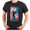 Popeye the Sailor Man Salute American Flag Womens or Mens Crewneck T Shirt Tee