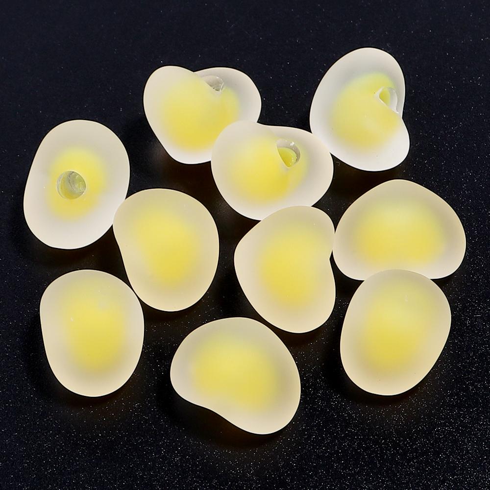 10pcs Acrylic Frosted Heart Beads Multicolor Love Heart Charms Beads For DIY Jewelry Making Bracelets Pendants Earrings Findings