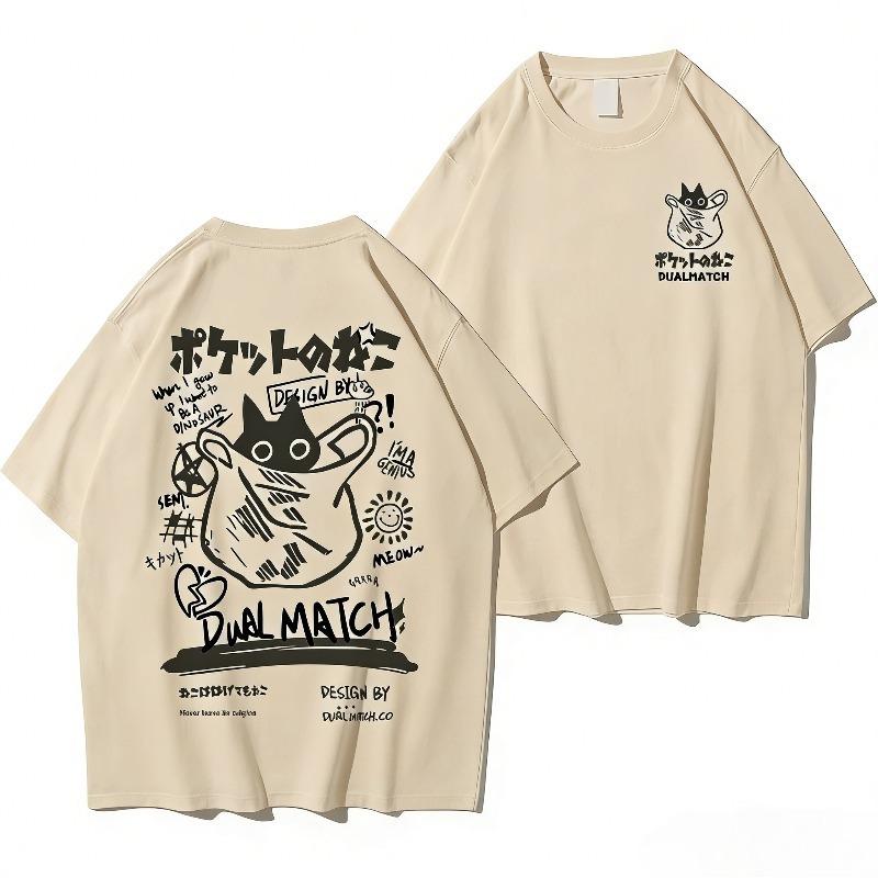 Unisex TShirts Summer Harajuku Hip Hop Short Sleeve Tees Streetwear Loose Clothes Y2K High Soft Breathable Street Unisex Style Top