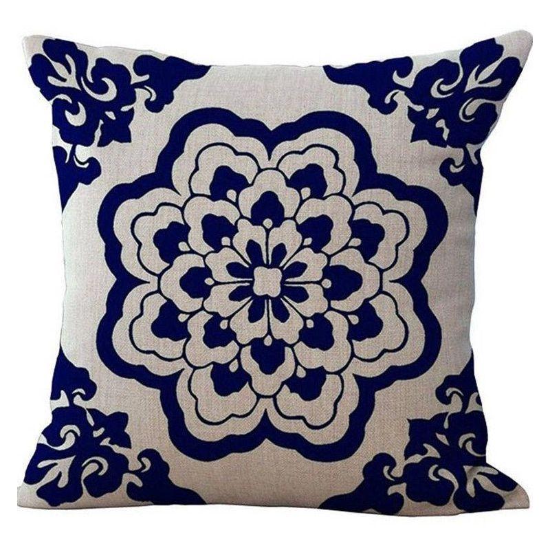 Premium Vintage Cotton Linen Throw Pillow Case Cushion Cover For Elegant Decor