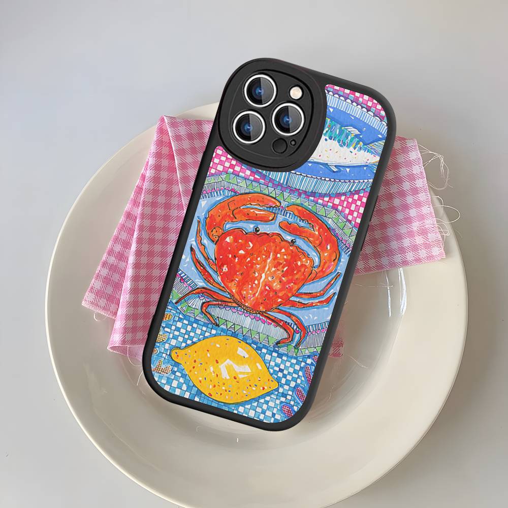 Sardines Fish Phone Cover For IPhone 16 15 14 13 12 11 Pro Max Plus Leather Soft Case