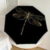 1PC Dragonfly Artwork Automatic Open/Close Umbrella with Windproof, 8-Rib Sturdy Canopy, Durable Ribs, Fashionable Design1402A