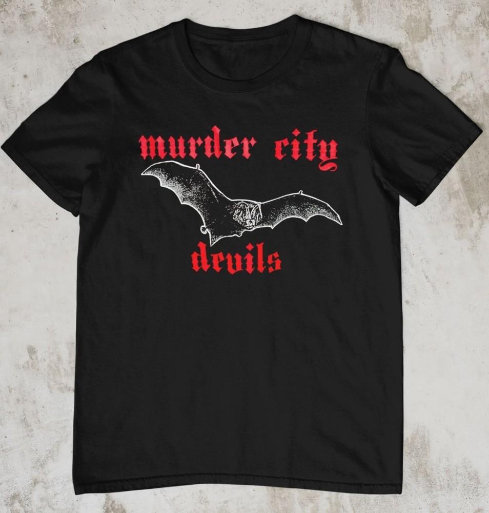 Коллекция The Murder City Devils Группа Подарок для Фаната Черный Все Размеры Футболка Унисекс Футболка XL